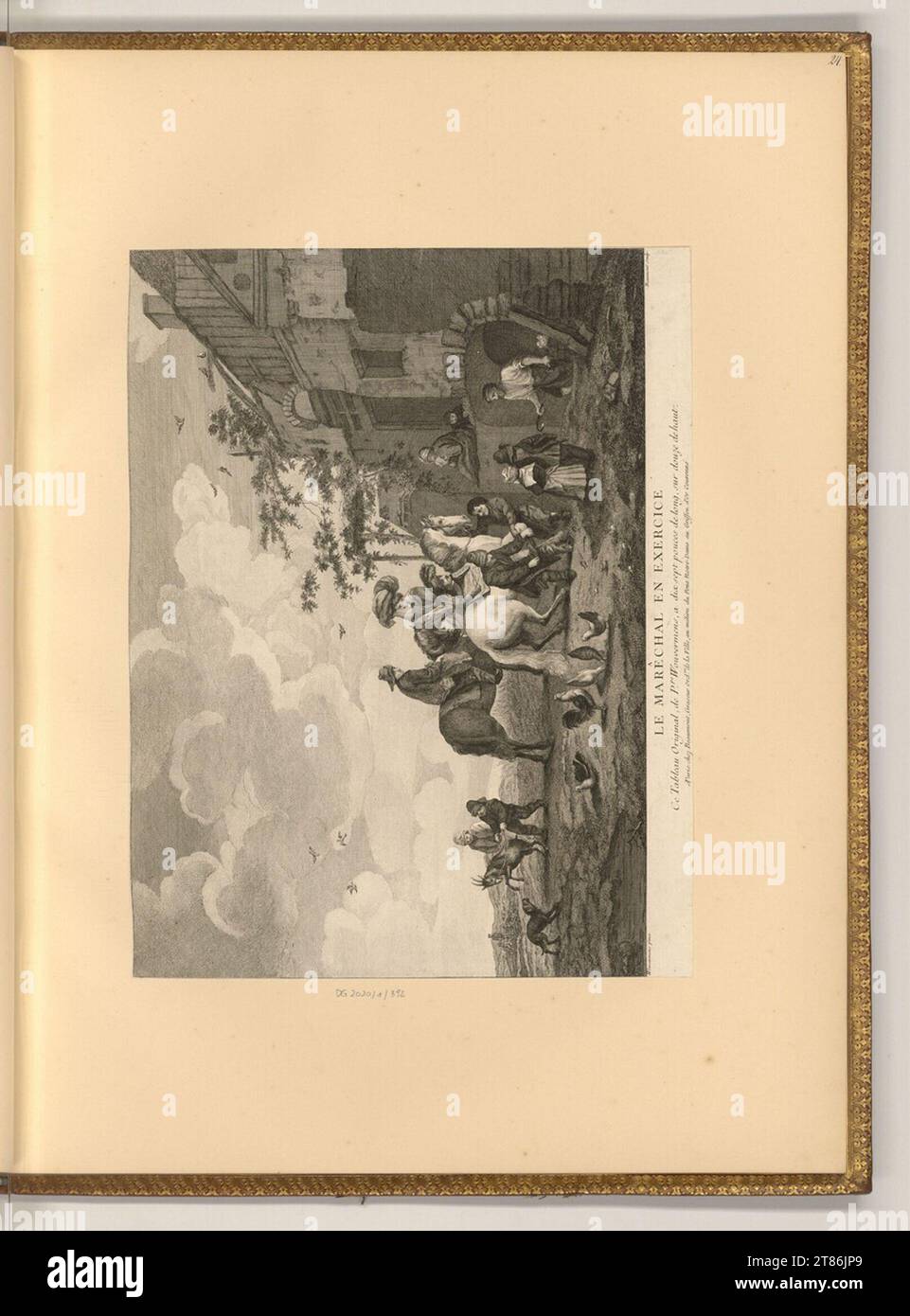 Pierre Francois Beaumont (Engraver) der in-Office marêchal. Ätzen 1735-1769 , 1735/1769 Stockfoto