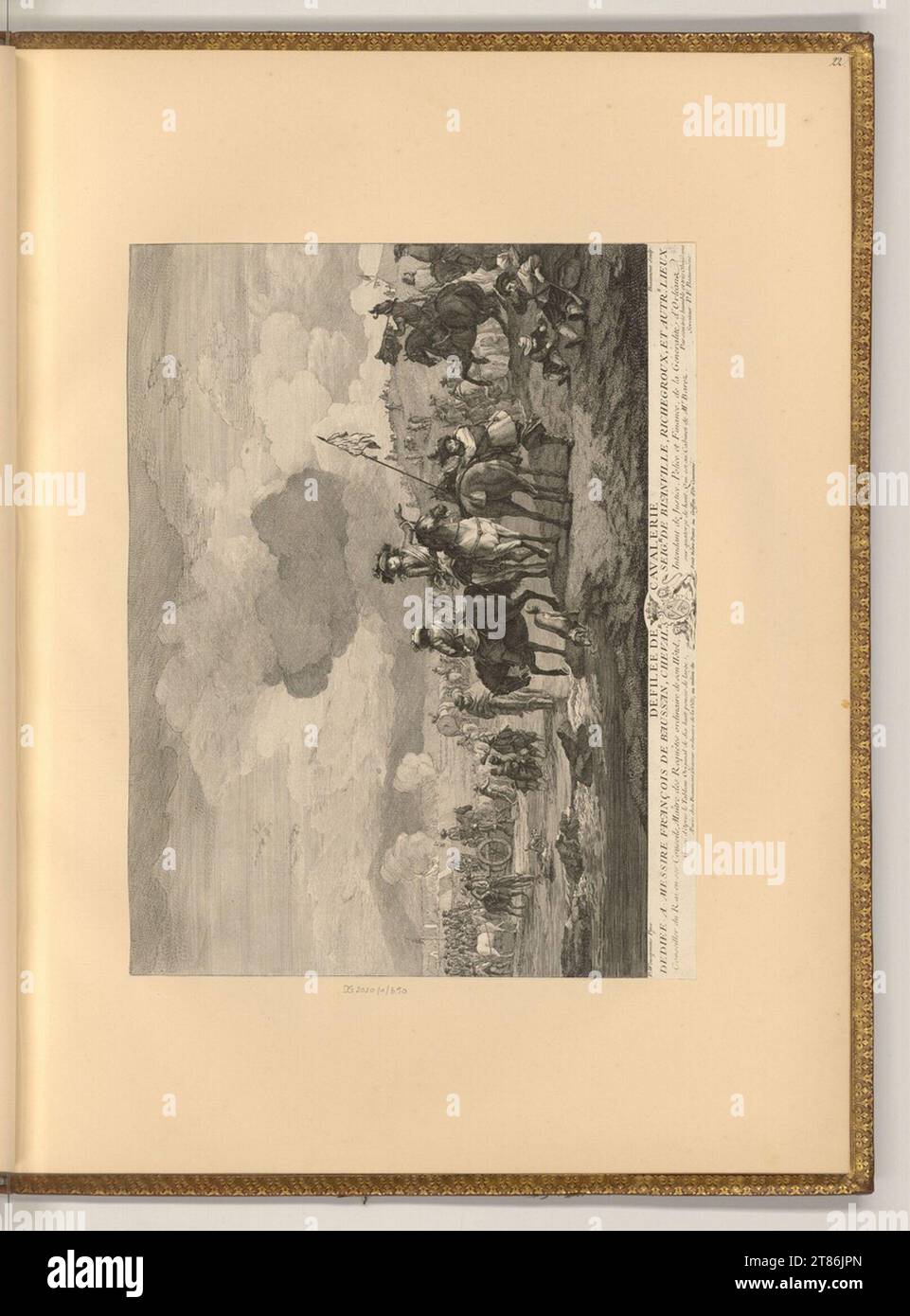 Pierre Francois Beaumont (Gravierer) Kavallerie. Ätzen 1735-1769 , 1735/1769 Stockfoto