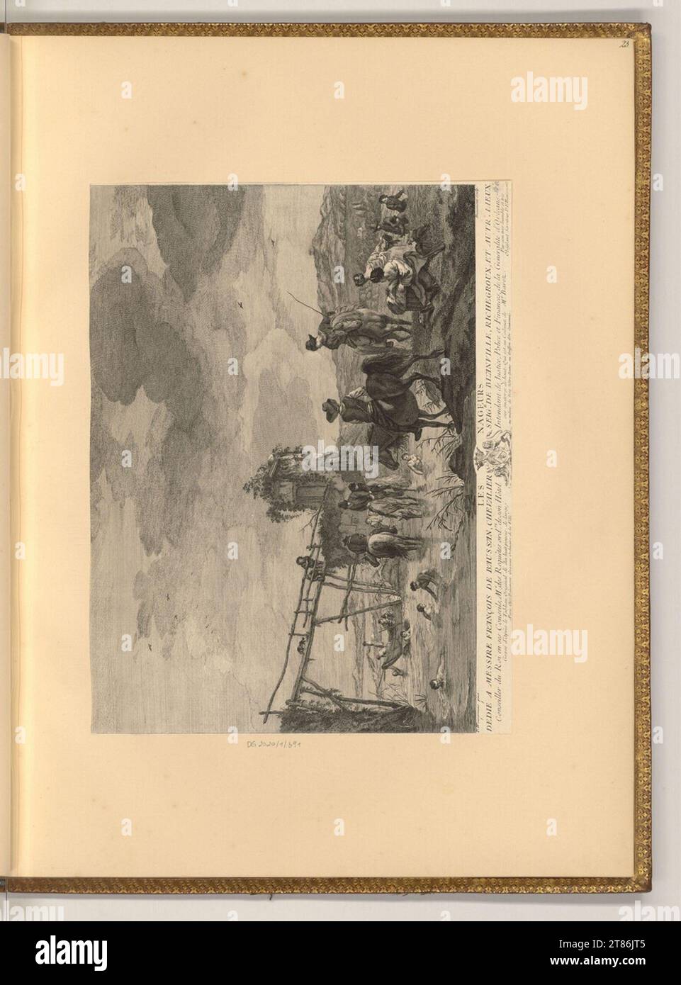 Pierre Francois Beaumont (Gravierer) die Badenden. Ätzen 1735-1769 , 1735/1769 Stockfoto