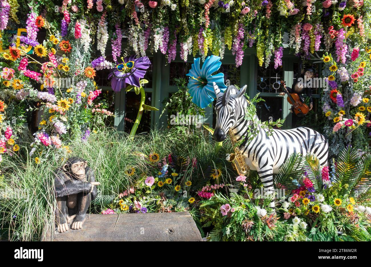 Blumen für Chelsea in Bloom Kings Road London 2022 Stockfoto