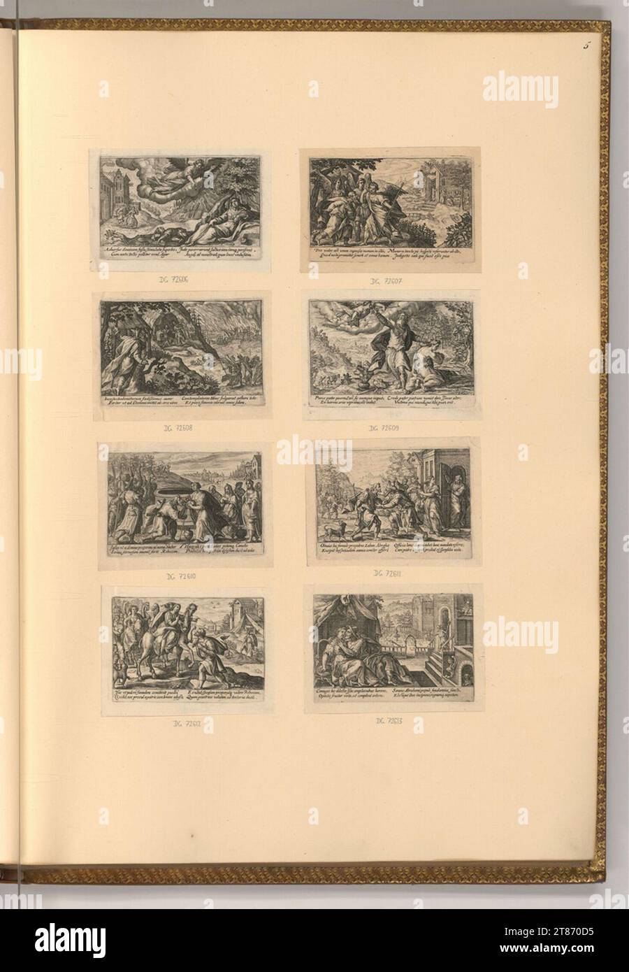 Crispin van de Passe das Buch Genesis. Kupferstich, Ätzung 1612 , 1612 Stockfoto
