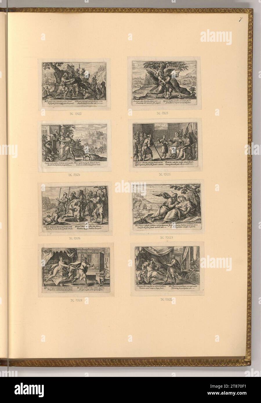 Crispin van de Passe das Buch Genesis. Kupferstich, Ätzung 1612 , 1612 Stockfoto