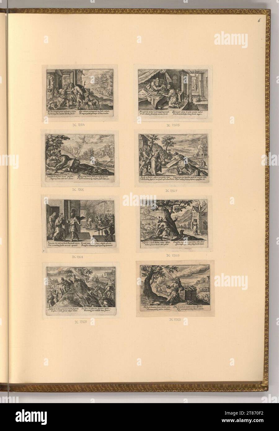 Crispin van de Passe das Buch Genesis. Kupferstich, Ätzung 1612 , 1612 Stockfoto