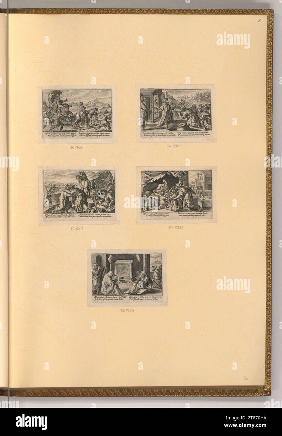 Crispin van de Passe das Buch Genesis. Kupferstich, Ätzung 1612 , 1612 Stockfoto