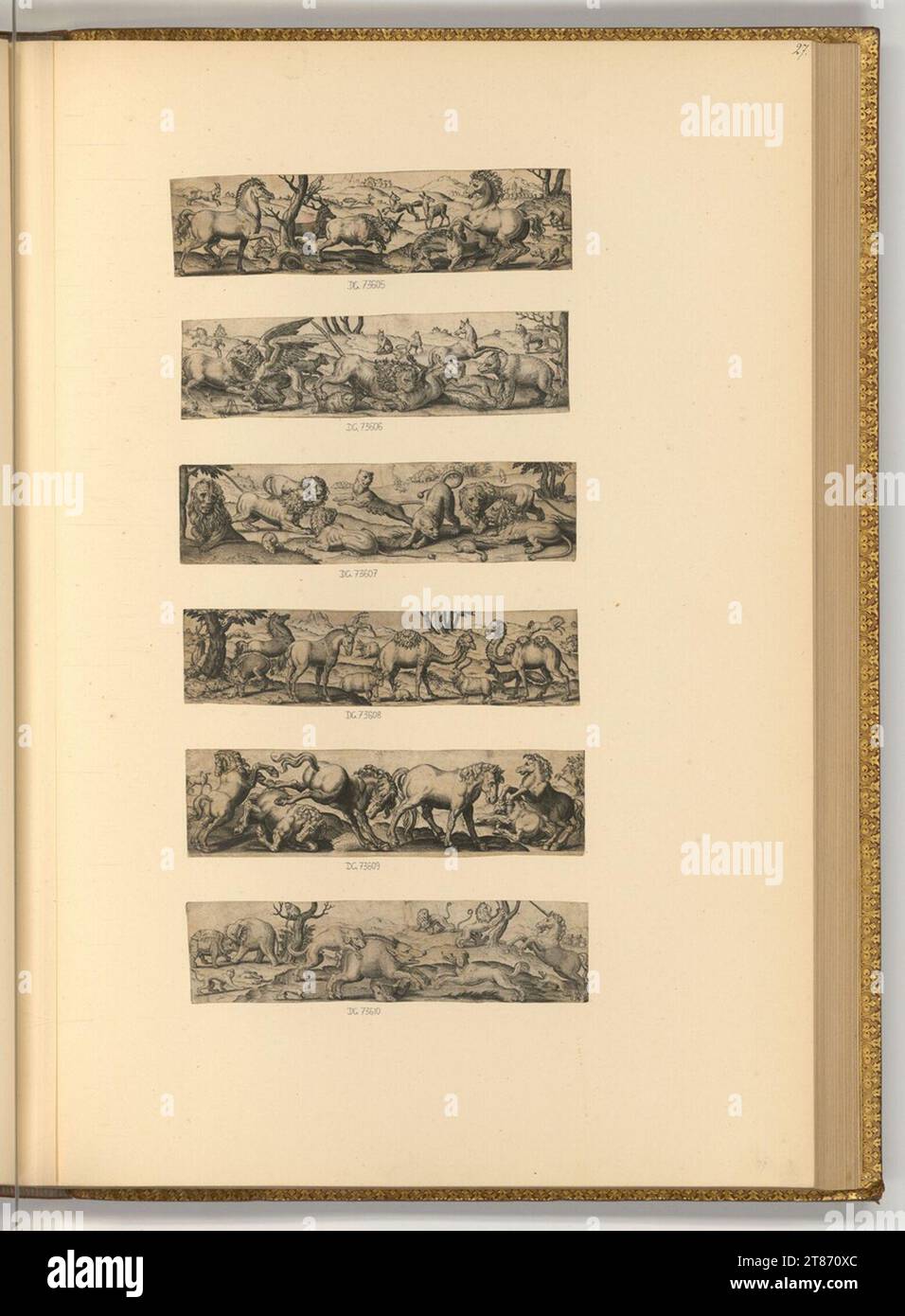 Abraham de Bruyn (Engraver) Tiere oder Tiere. Kupferstich 1578 , 1578 Stockfoto