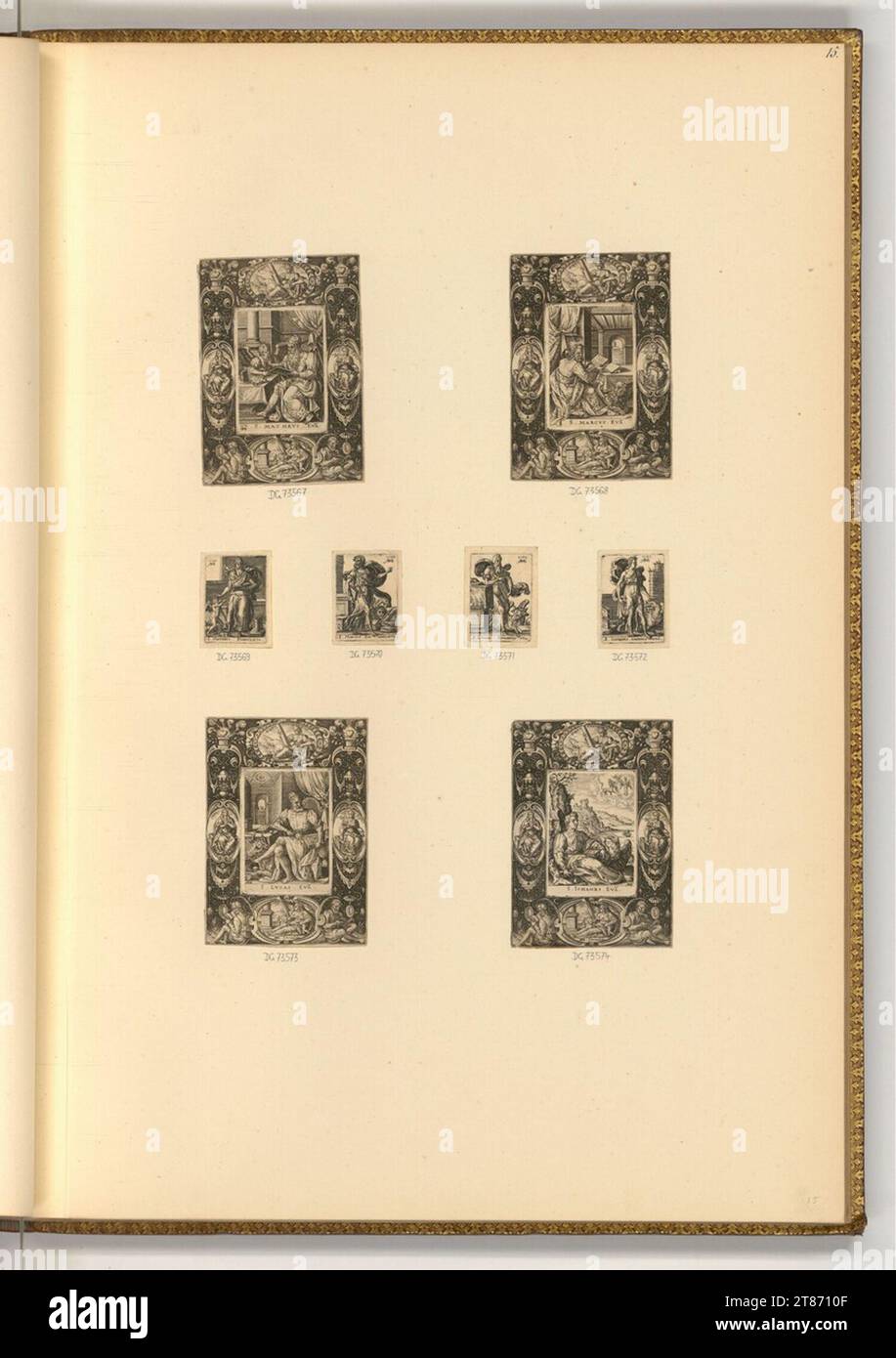 Abraham de Bruyn (Gravierer) die vier Evangelisten. Kupferstich 1569; 1578 Stockfoto