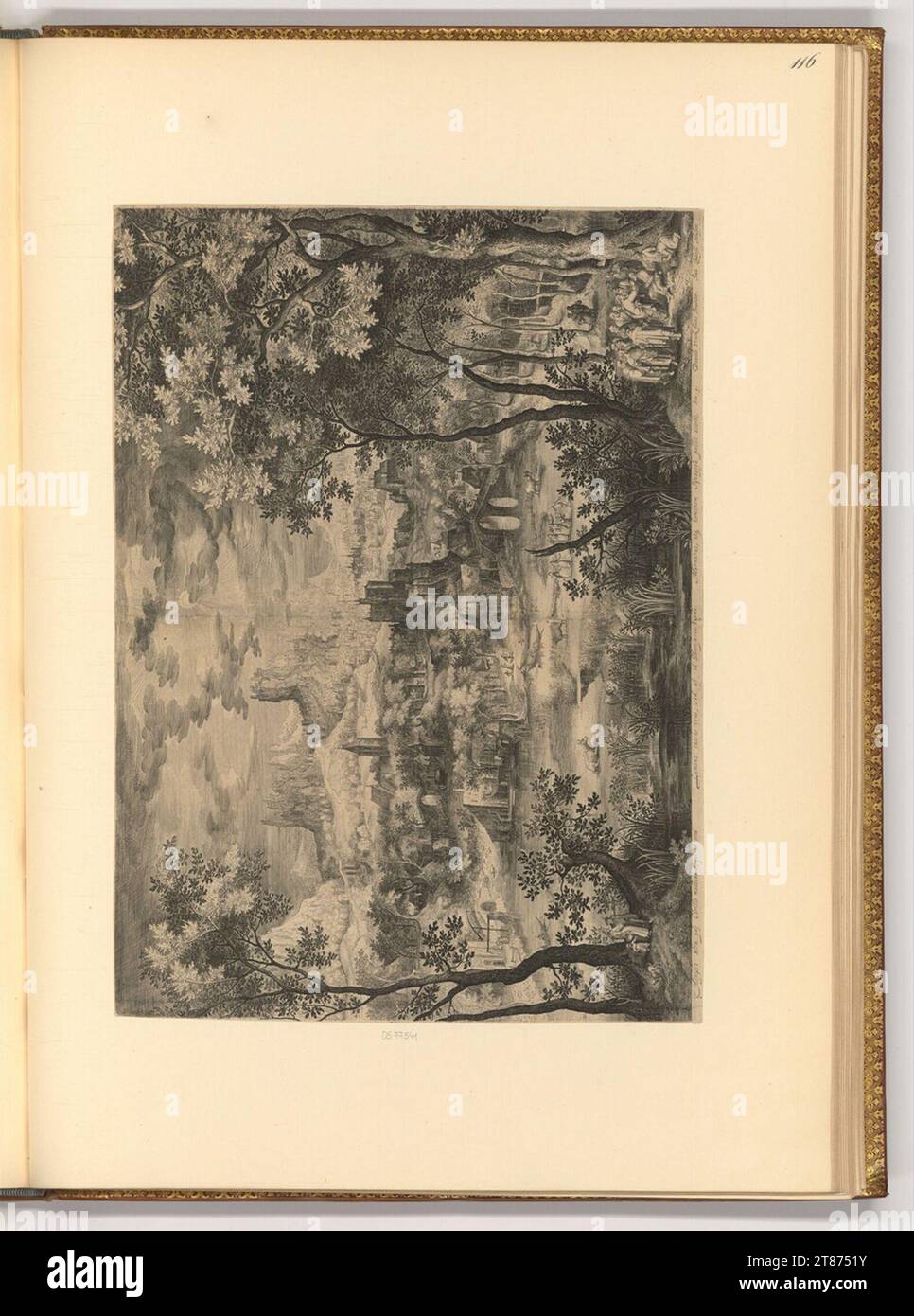 Jan van Londerseel (Gravierer) Christus heilt die Besessenen. Kupferstich 1590-1624 , 1590/1624 Stockfoto