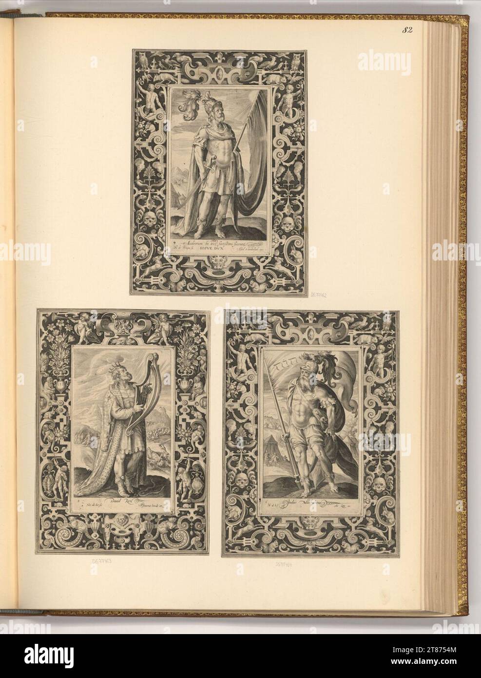 Nicolaes de Bruyn (Engraver) die zwölf Kaiser. Kupferstich 1594 , 1594 Stockfoto