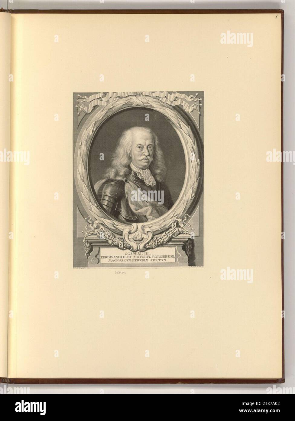 Georg Martin Preißler Cosimo III De’Medici, sechster Großherzog der Toskana. Kupferstich, Ätzung 1736 , 1736 Stockfoto