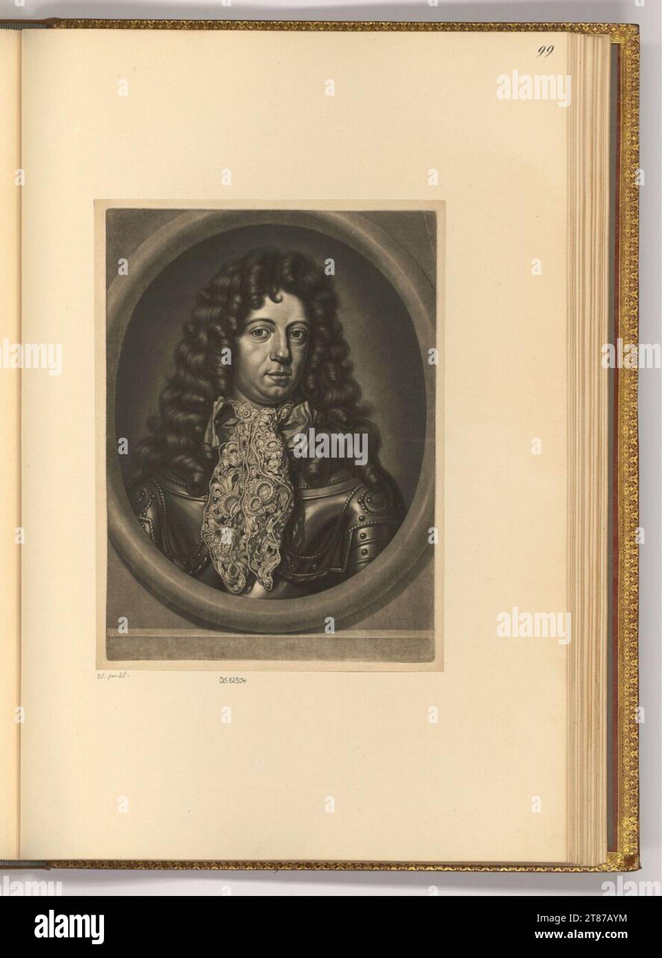 Abraham Blooteling Porträt Hendrik Kasimir III., Graf von Nassau-Dietz. Skifahren 1656-1690 , 1656/1690 Stockfoto