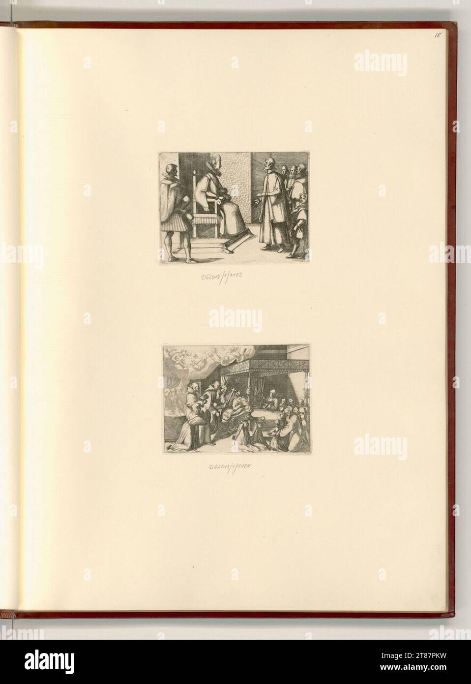 Antonio Tempesta (Engraver) Szenen aus dem Leben der Margarete von Österreich. Ätzen 1612 , 1612 Stockfoto