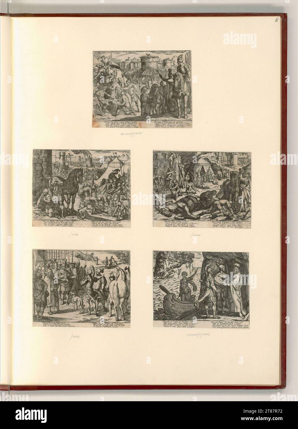 Antonio Tempesta (Engraver) Tasso, Torquato: Das befreite Jerusalem. Ätzen 1630-1640 , 1630/1640 Stockfoto