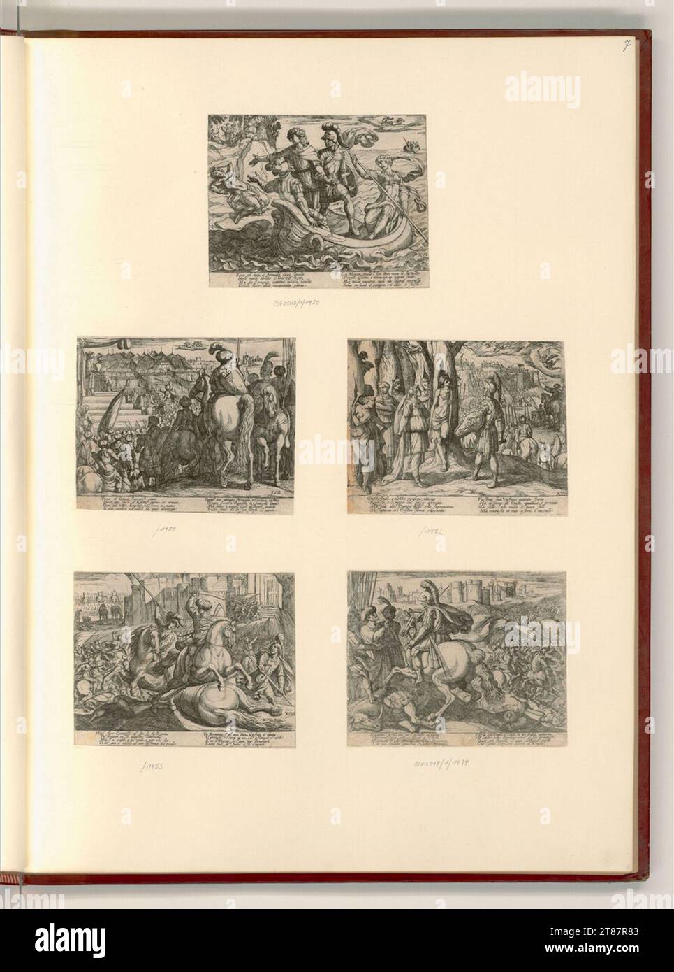 Antonio Tempesta (Engraver) Tasso, Torquato: Das befreite Jerusalem. Ätzen 1630-1640 , 1630/1640 Stockfoto