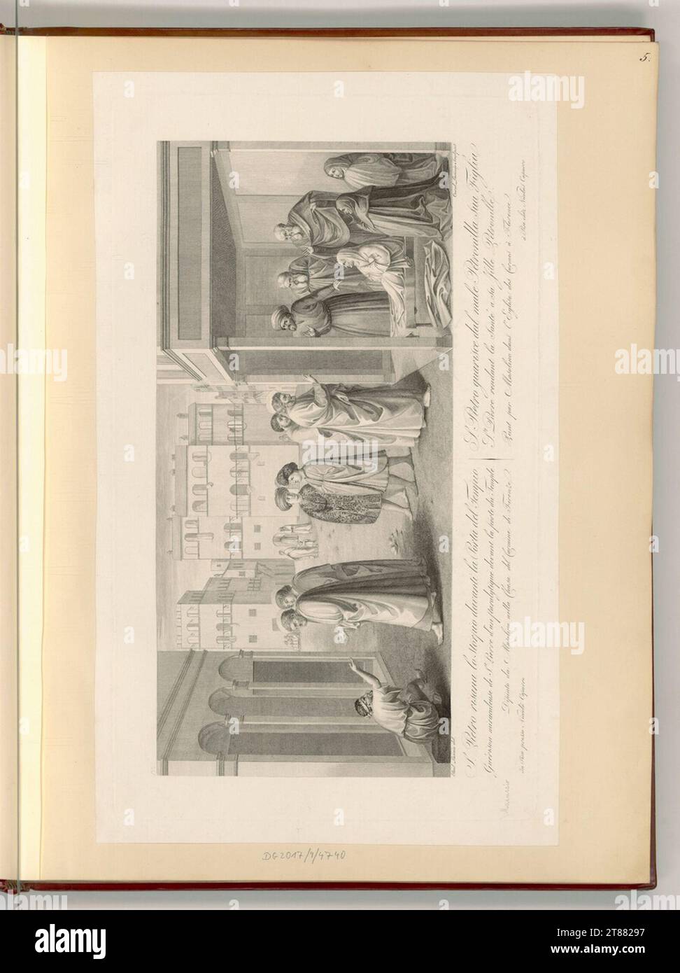 Carlo Lasinio (Gravierer) heilt die Gelähmten und erregt die Tabitha. Kupferstich, Ätzung 1841 , 1841 Stockfoto
