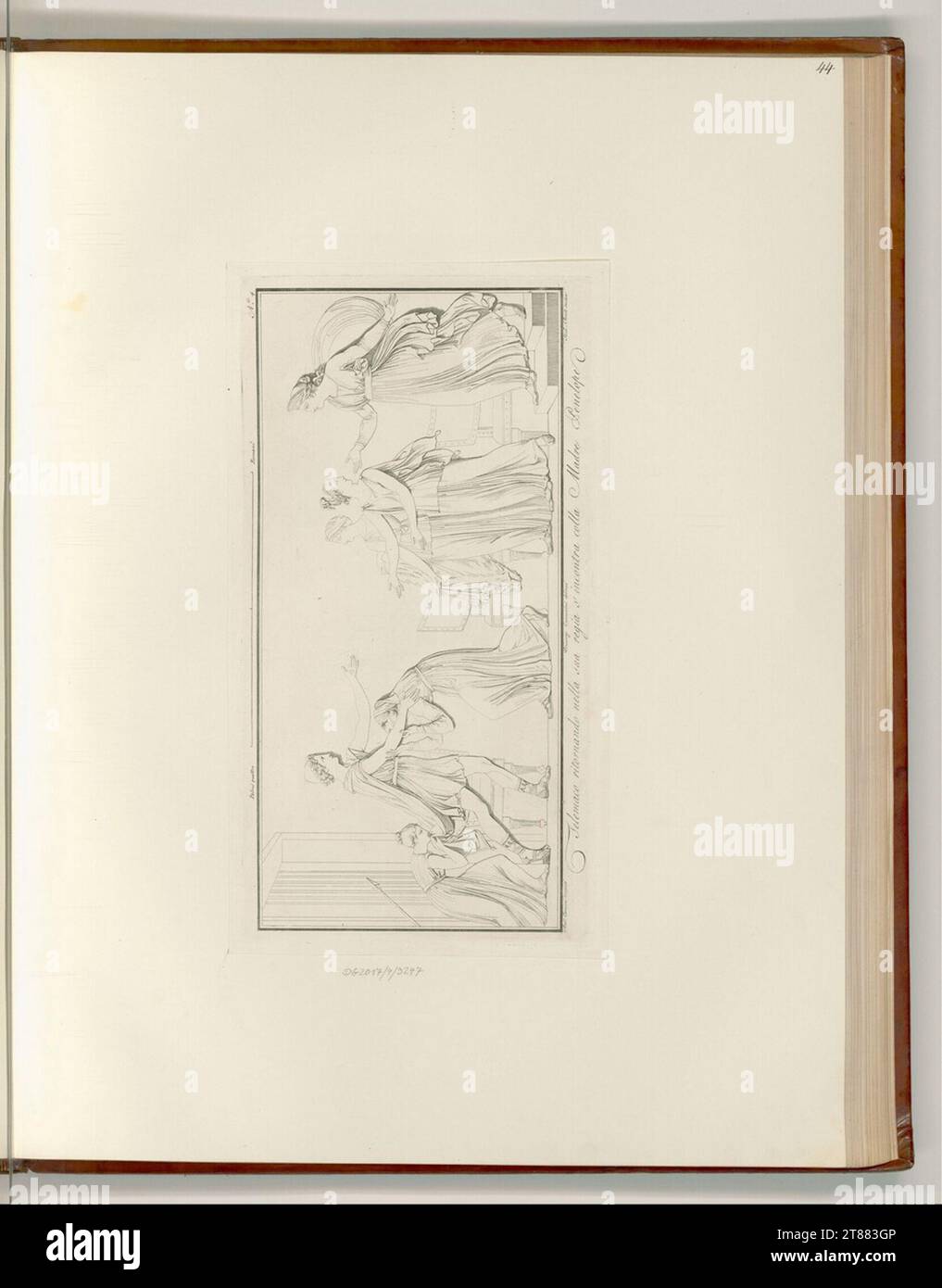 Tommaso Piroli (Engraver) die Rückkehr des Telemach. Ätzen um 1795 Stockfoto