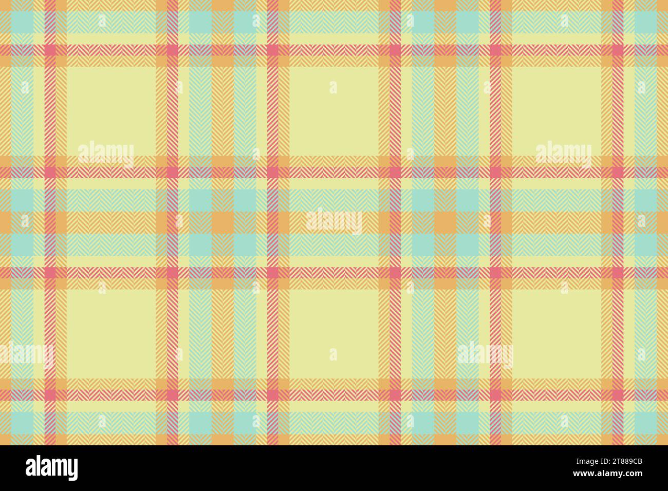 Kariertes Stoffmuster des textilen Schottenkaros mit einem nahtlosen Texturhintergrund des Vektors in Limetten- und Bernsteinfarben. Stock Vektor