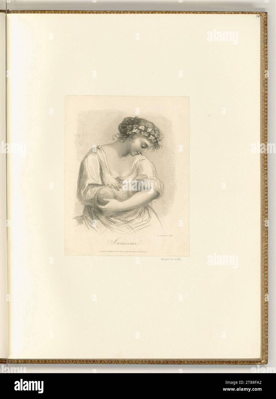 Giovanni Vendramini (Engraver) Unschuld. Dotier Manner, Ätzen 1800, 1800 Stockfoto