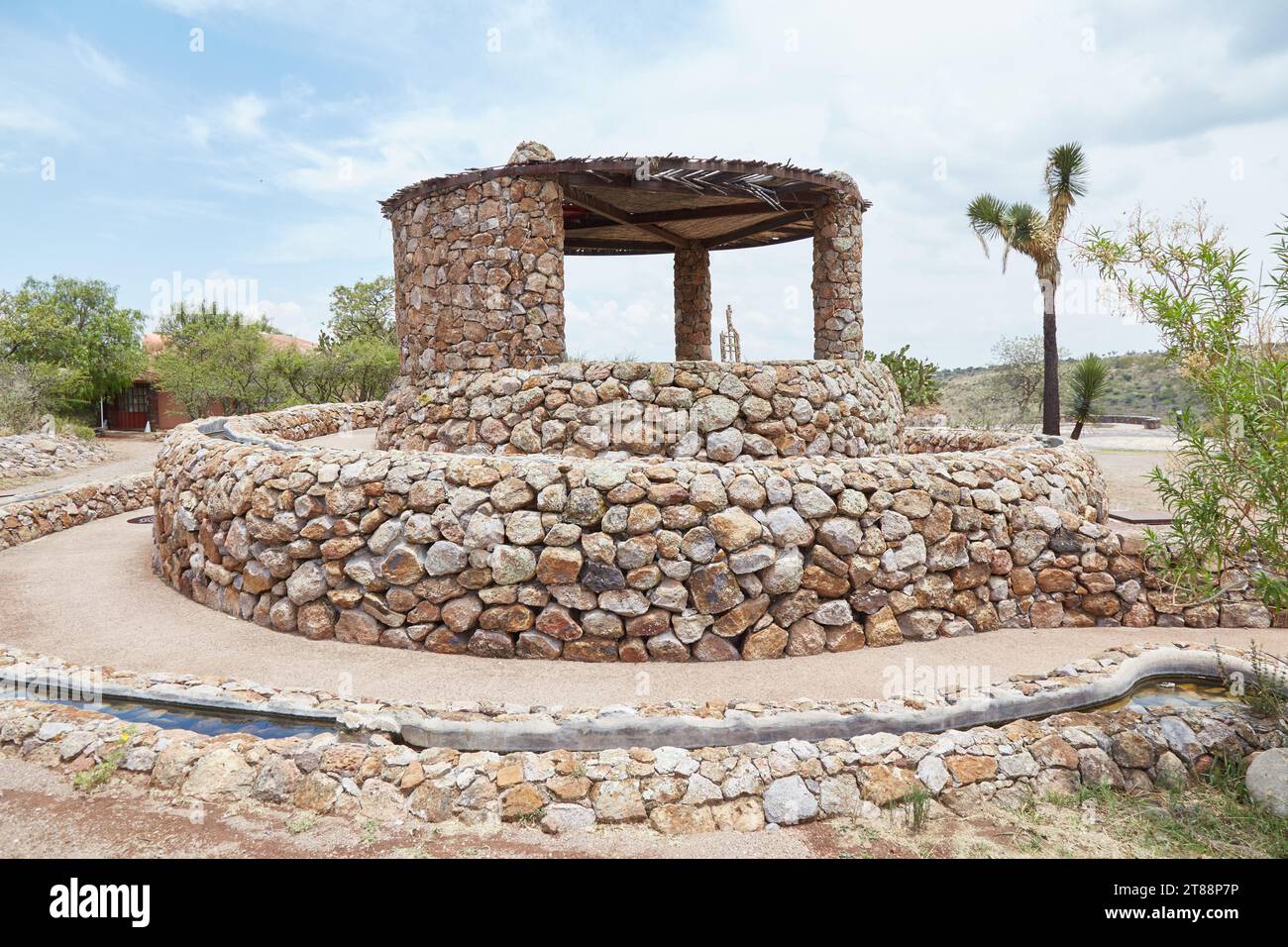 Der malerische botanische Garten El Charco del Ingenio in San Miguel de Allende, Guanajuato, Mexiko Stockfoto