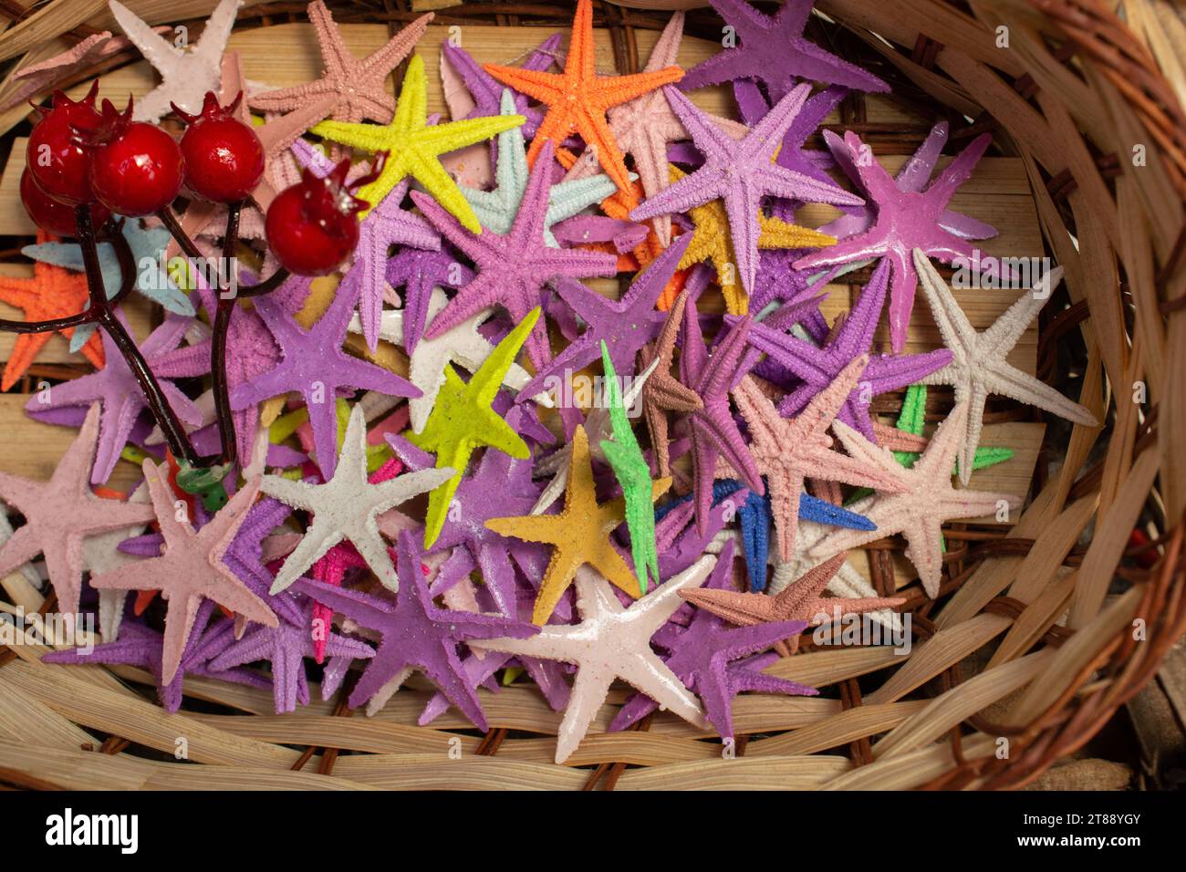 Natürliche Materialien von tropischen Starfish für Travel Concept Stockfoto