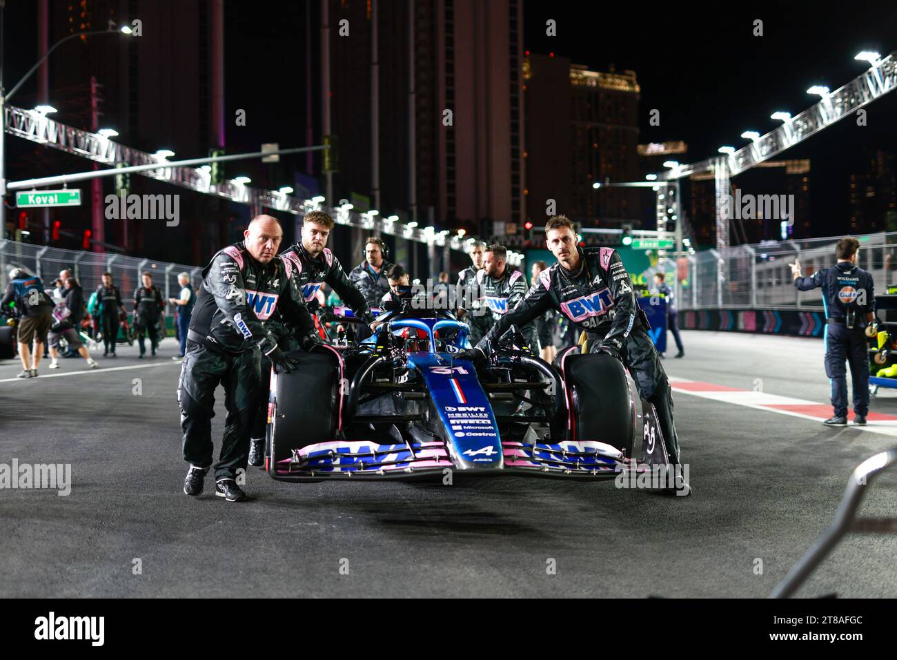 Startaufstellung 31 OCON Esteban (fra), Alpine F1 Team A523 während des