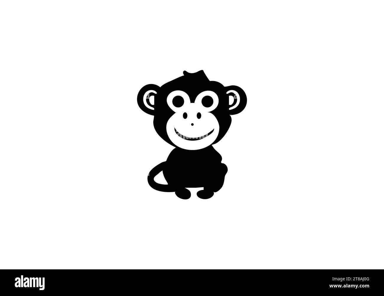 Affe Minimal Style Icon Illustration Design Stock Vektor Affe Minimal Style Icon Illustration Design Stock Vektor