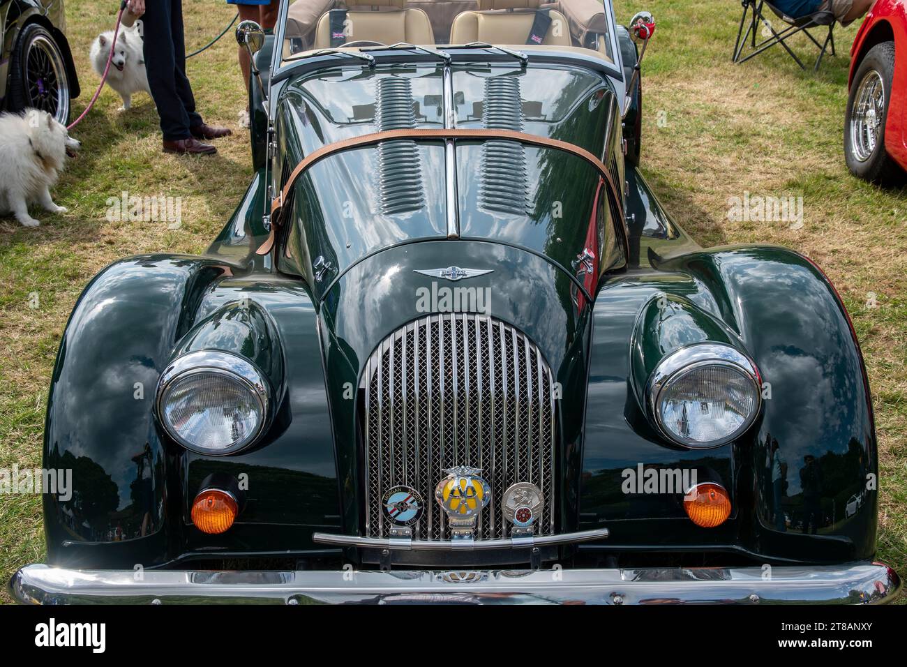 Morgan Classic Sportwagen und Performance-Motorshow im Houghton Tower Lancashire UK Stockfoto