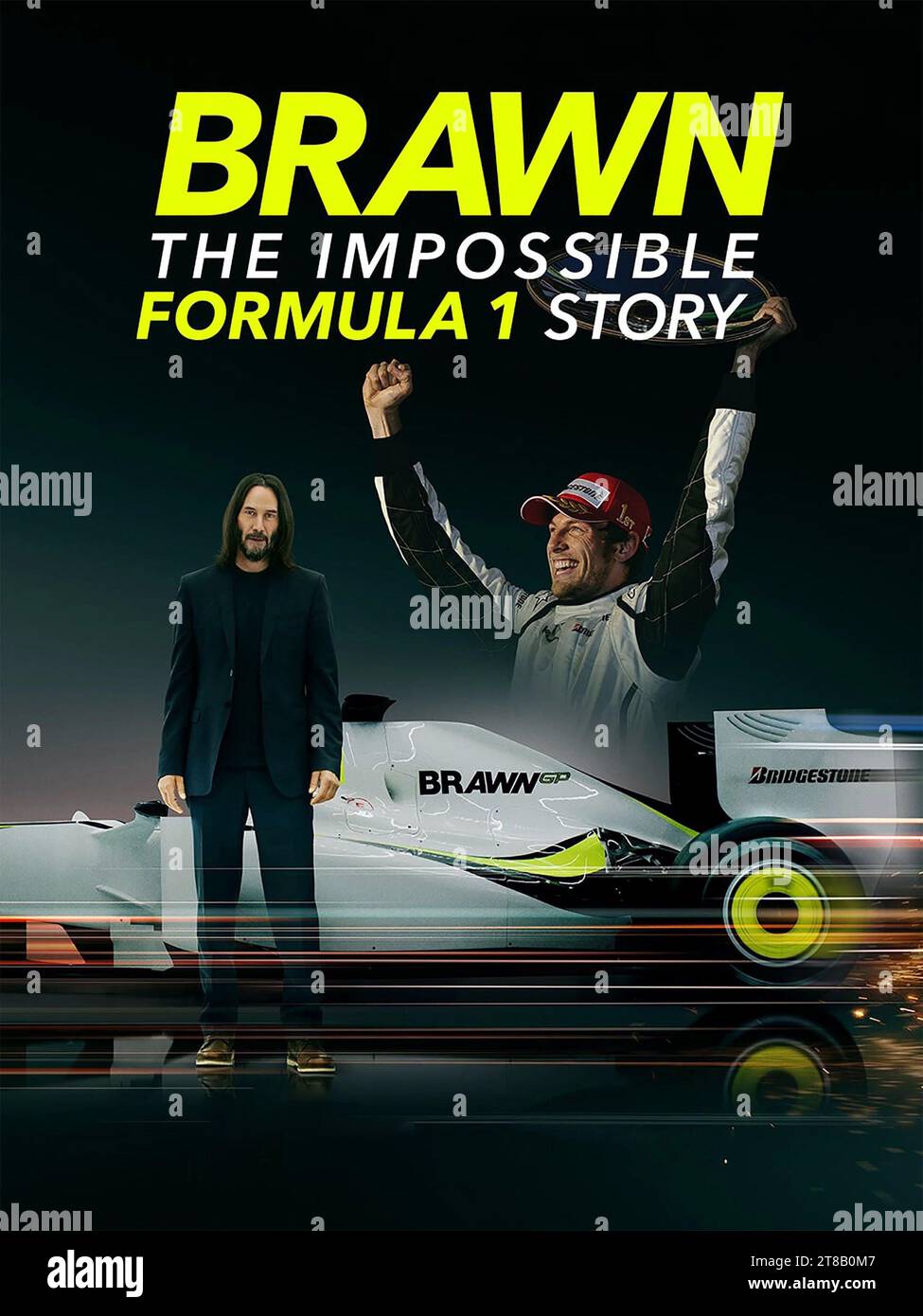 Die Unmögliche Formel-1-Story Mit Keanu Reeves & Jenson-Taste Erzwingen Stockfoto