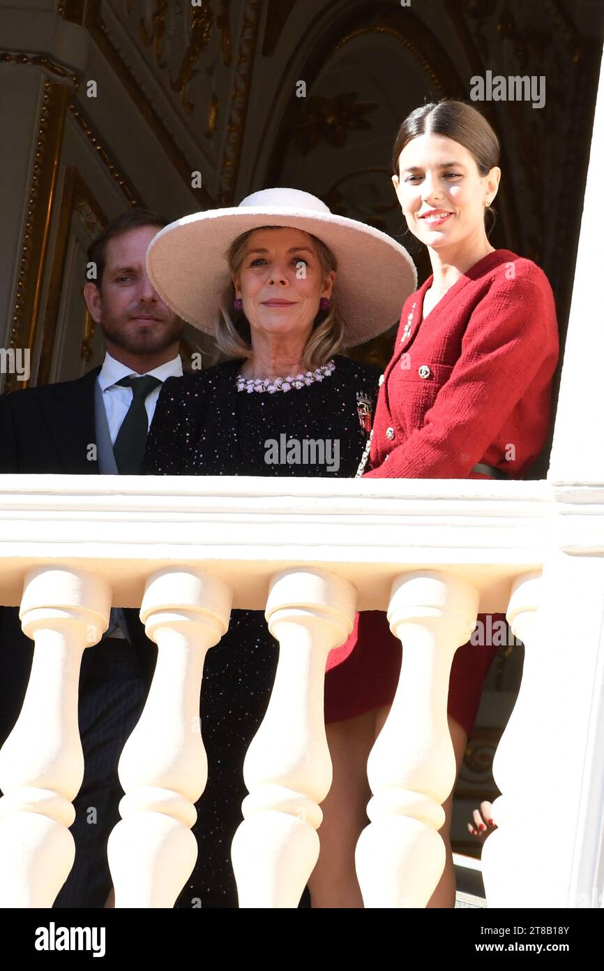 MONACO, 19. NOVEMBER: Prinzessin Caroline von Hannover, Charlotte Casiraghi, nimmt am 19. November 2023 2023 in Monaco Teil, Credit: Media Pictures/Alamy Live News Stockfoto