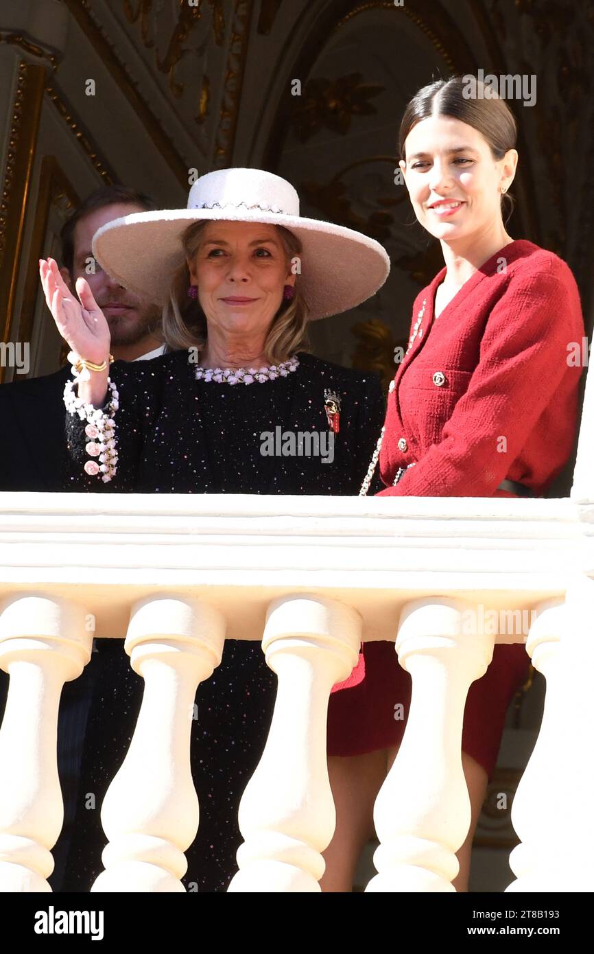 MONACO, 19. NOVEMBER: Prinzessin Caroline von Hannover, Charlotte Casiraghi, nimmt am 19. November 2023 2023 in Monaco Teil, Credit: Media Pictures/Alamy Live News Stockfoto