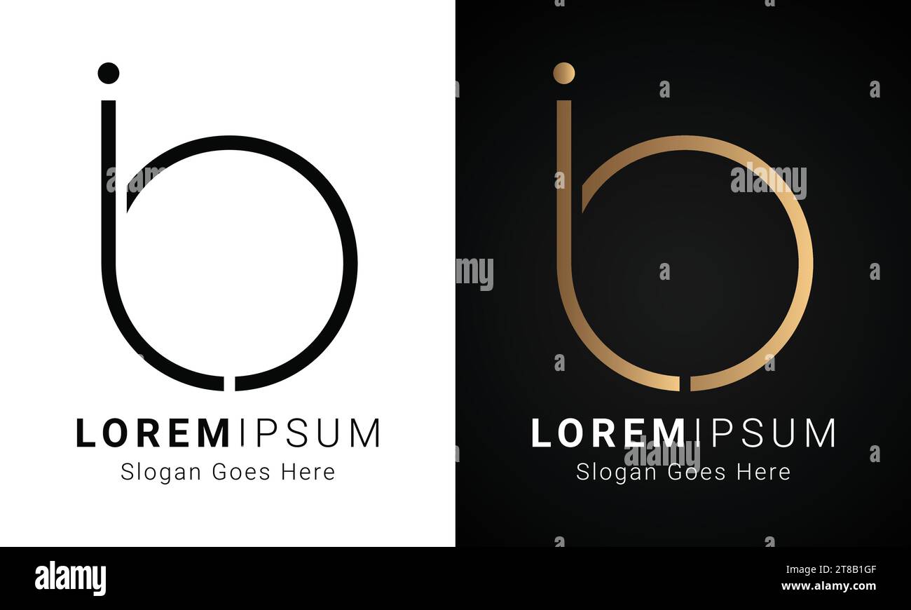 Luxuriöses Initial JO oder OJ Monogramm Schriftbuchstaben-Logo-Design Stock Vektor