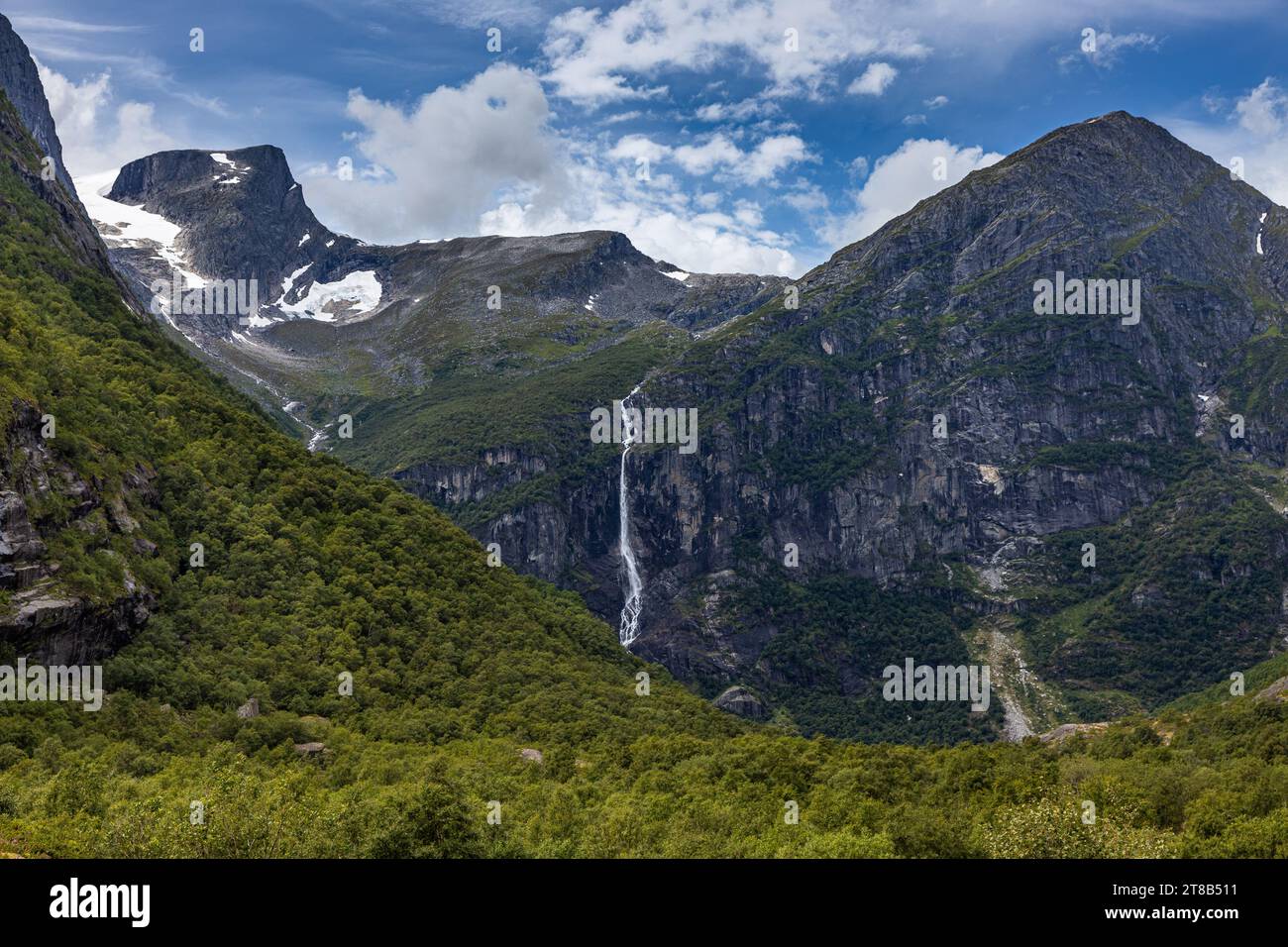Briksdalsbreen, Norwegen Stockfoto