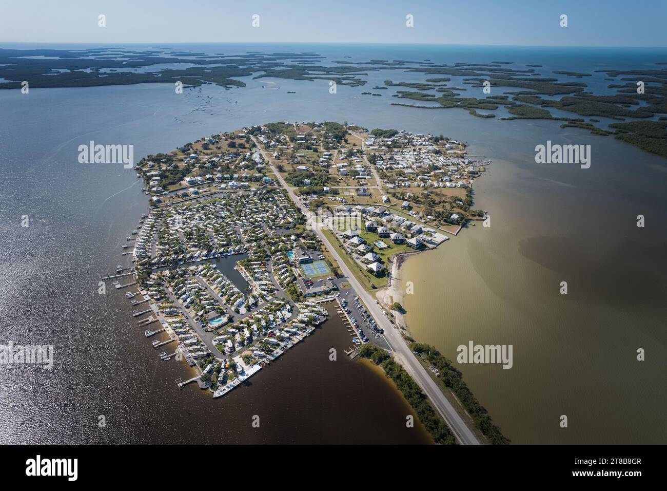 Chokoloskee am Rande der Ten Thousand Islands, Florida Stockfoto