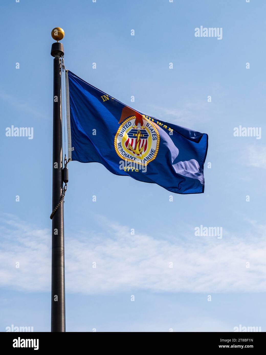 Us-Amerikanische Handelsflagge Stockfoto