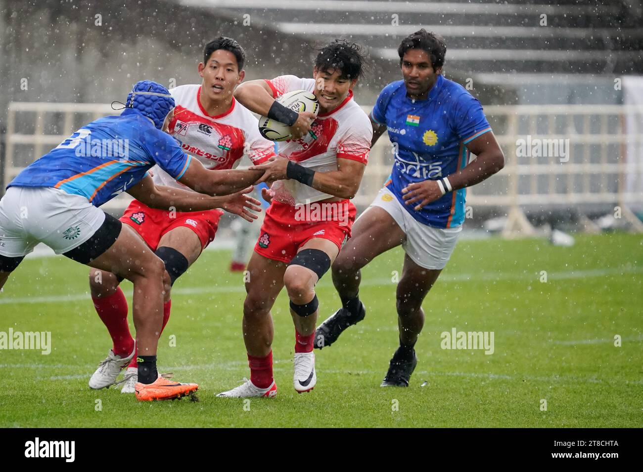 Shotaro Tsuoka (JPN), 18. NOVEMBER 2023 - Rugby: Asiatische Qualifikation der Männer für Paris 2024 zwischen Japan 50-0 Indien im YODOKO Sakura Stadium während der Asia Rugby Regional Qualifikation Japan 7s in Osaka Japan. Quelle: SportsPressJP/AFLO/Alamy Live News Stockfoto