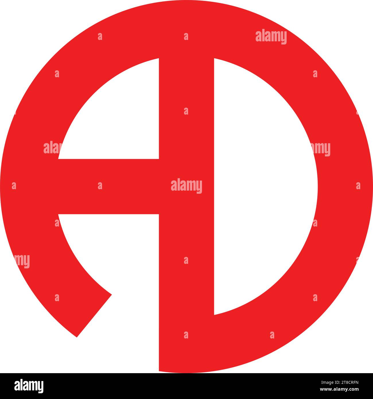 Werbebuchstaben-Logo-Vektor-Logo-Illustration Design Stock Vektor