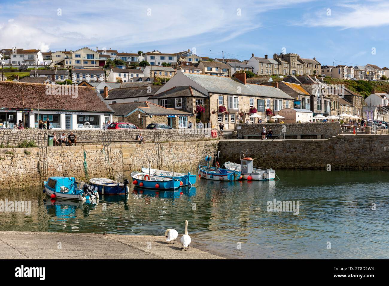 Porthleven Cornwall, eine kornische Stadt mit dem südlichsten Fischerhafen Großbritanniens, Cornwall, England, Großbritannien, 2023 Stockfoto