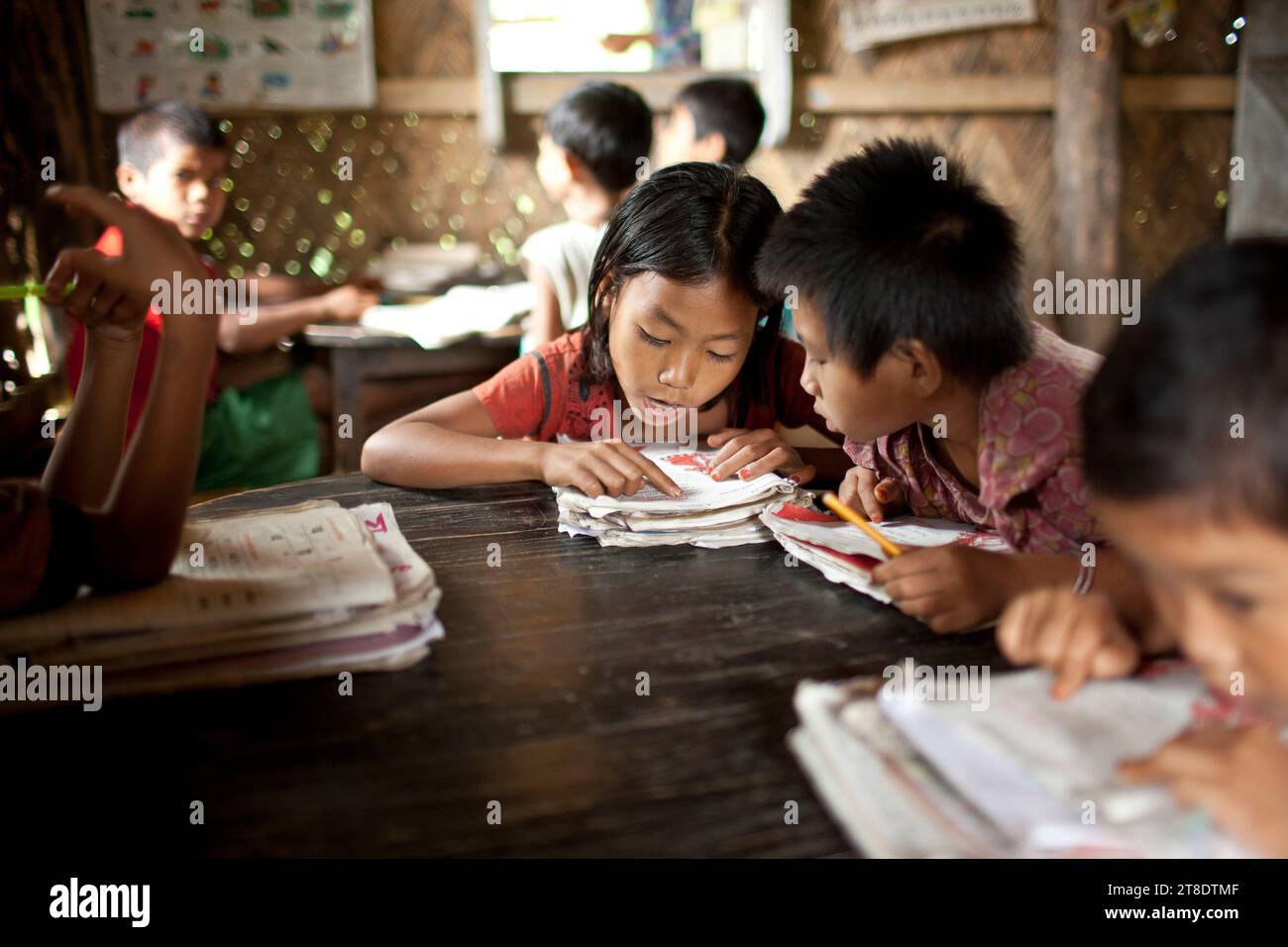 Klassenzimmer in Bangladesch Stockfoto