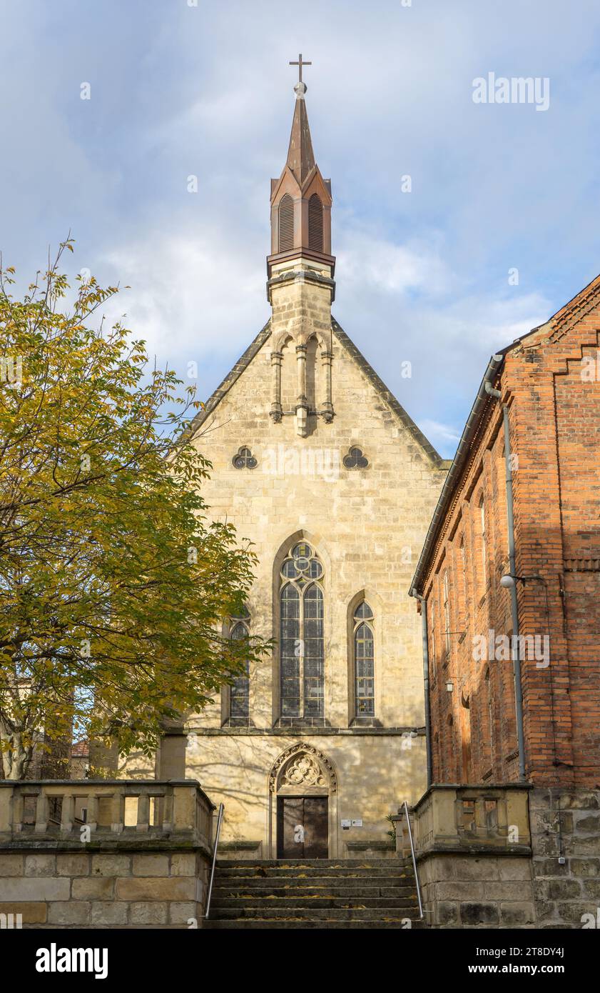 Neogotische Kirche St. Mathilde in Quedlinburg, Sachsen-Anhalt, Deutschland Stockfoto