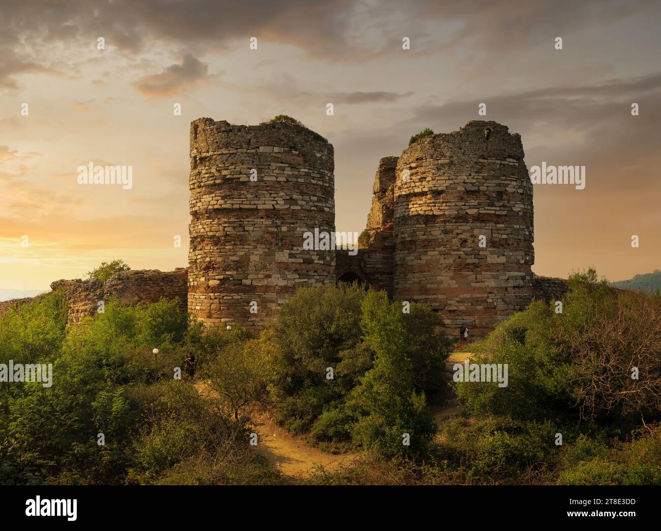 Yoros Castle. Burg aus der Zeit der Oströme. Historische und touristische Orte von Istanbul. Reisen in die Türkei Stockfoto