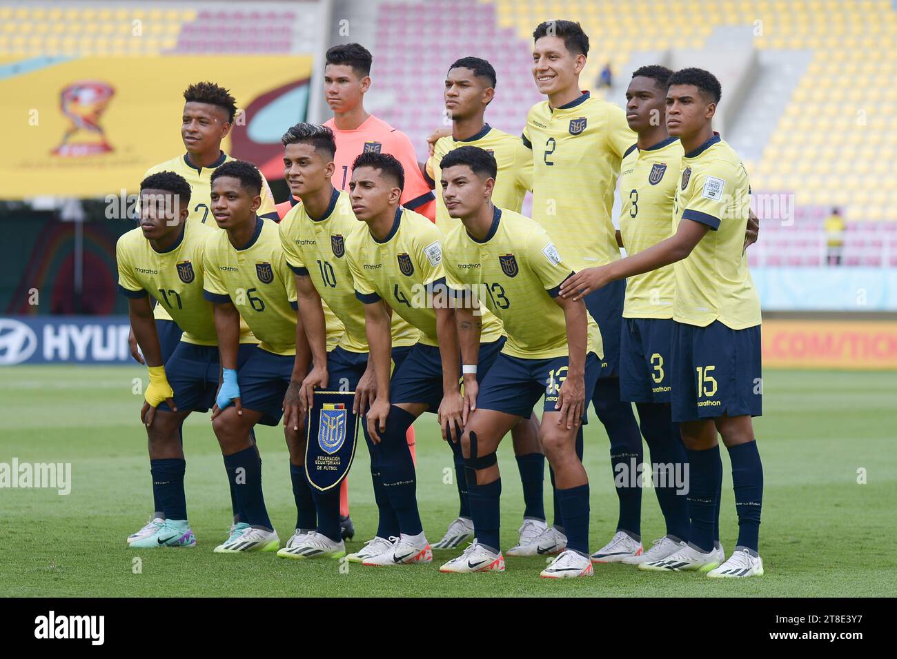 Surakarta, Indonesien. 20. November 2023. Ecuador gegen Brasilien - Achtelfinale: FIFA U-17-Weltmeisterschaft im Manahan-Stadion. Quelle: Meng Gao/Alamy Live News Stockfoto