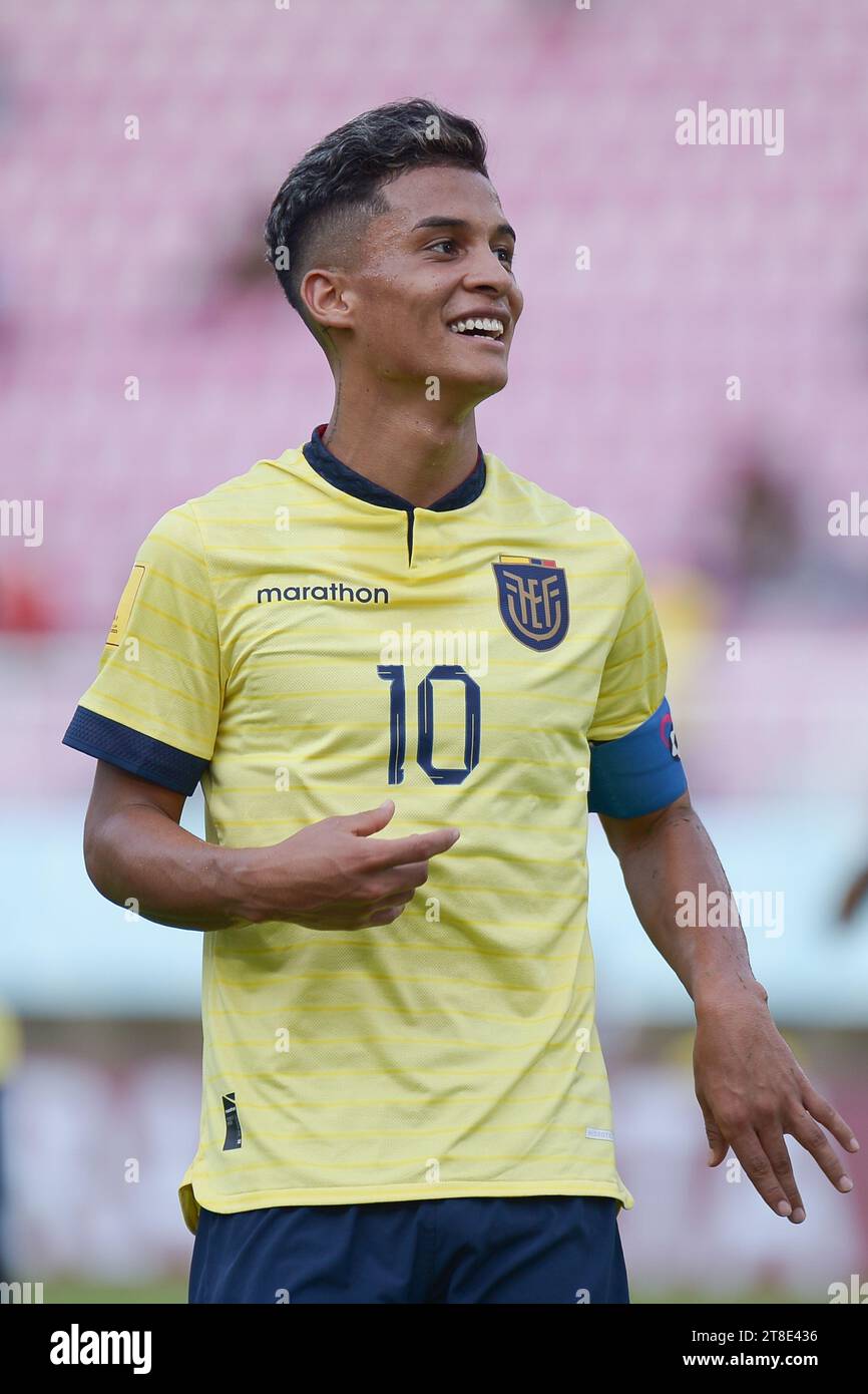 Surakarta, Indonesien. 20. November 2023. Ecuador gegen Brasilien - Achtelfinale: FIFA U-17-Weltmeisterschaft im Manahan-Stadion. Quelle: Meng Gao/Alamy Live News Stockfoto