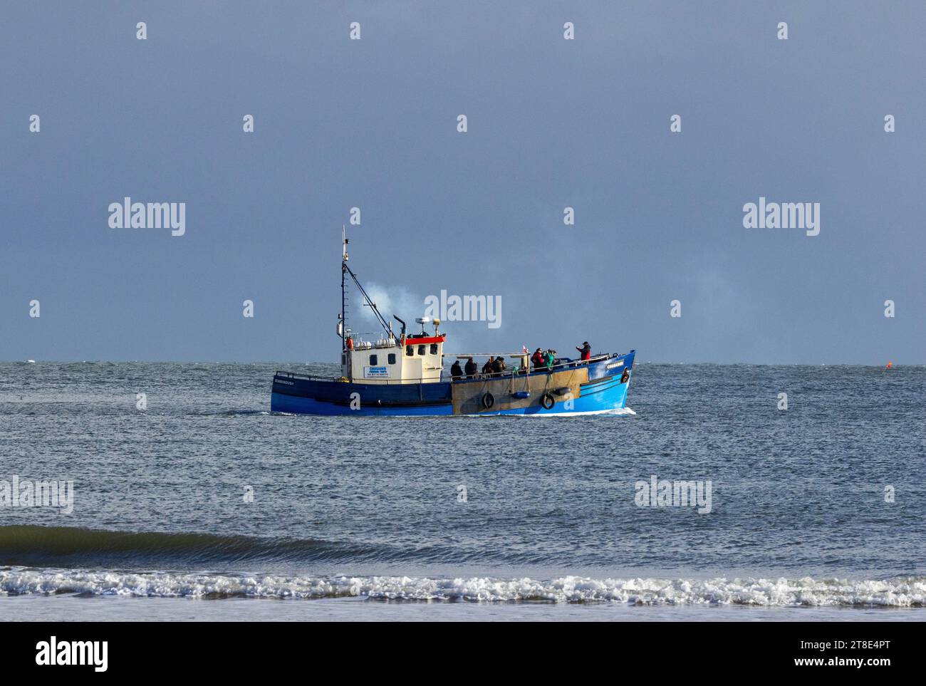 Die Fischerhäfen um die Nordsee hatten früher eine florierende Fischereiindustrie, doch gibt es nach wie vor nur eine Überregulierung durch die EU und schrumpfende Fischbestände. Stockfoto