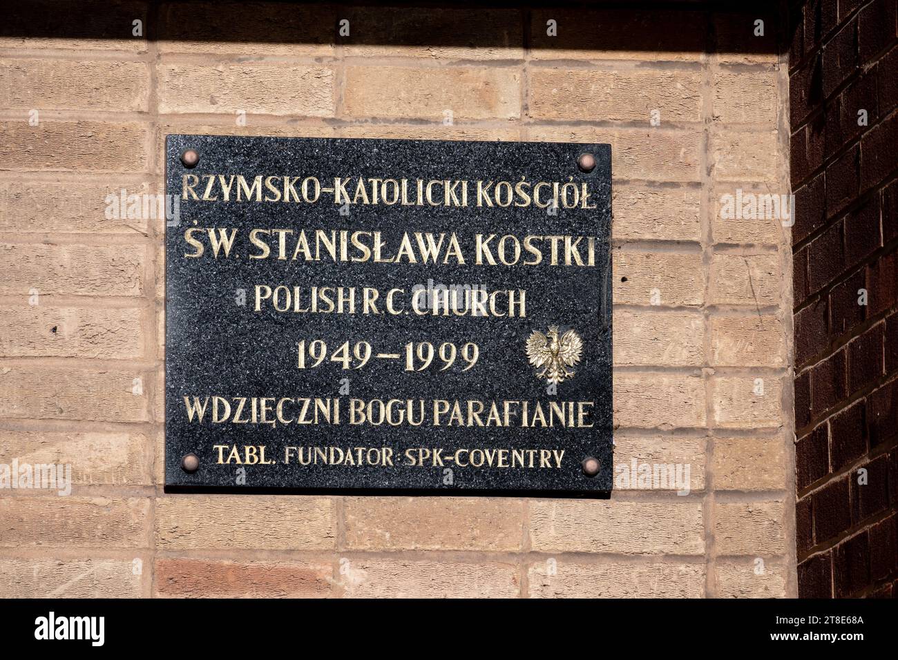St. Stanislaus Kosta, polnische RC-Kirche, Coventry, West Midlands, England, Vereinigtes Königreich Stockfoto