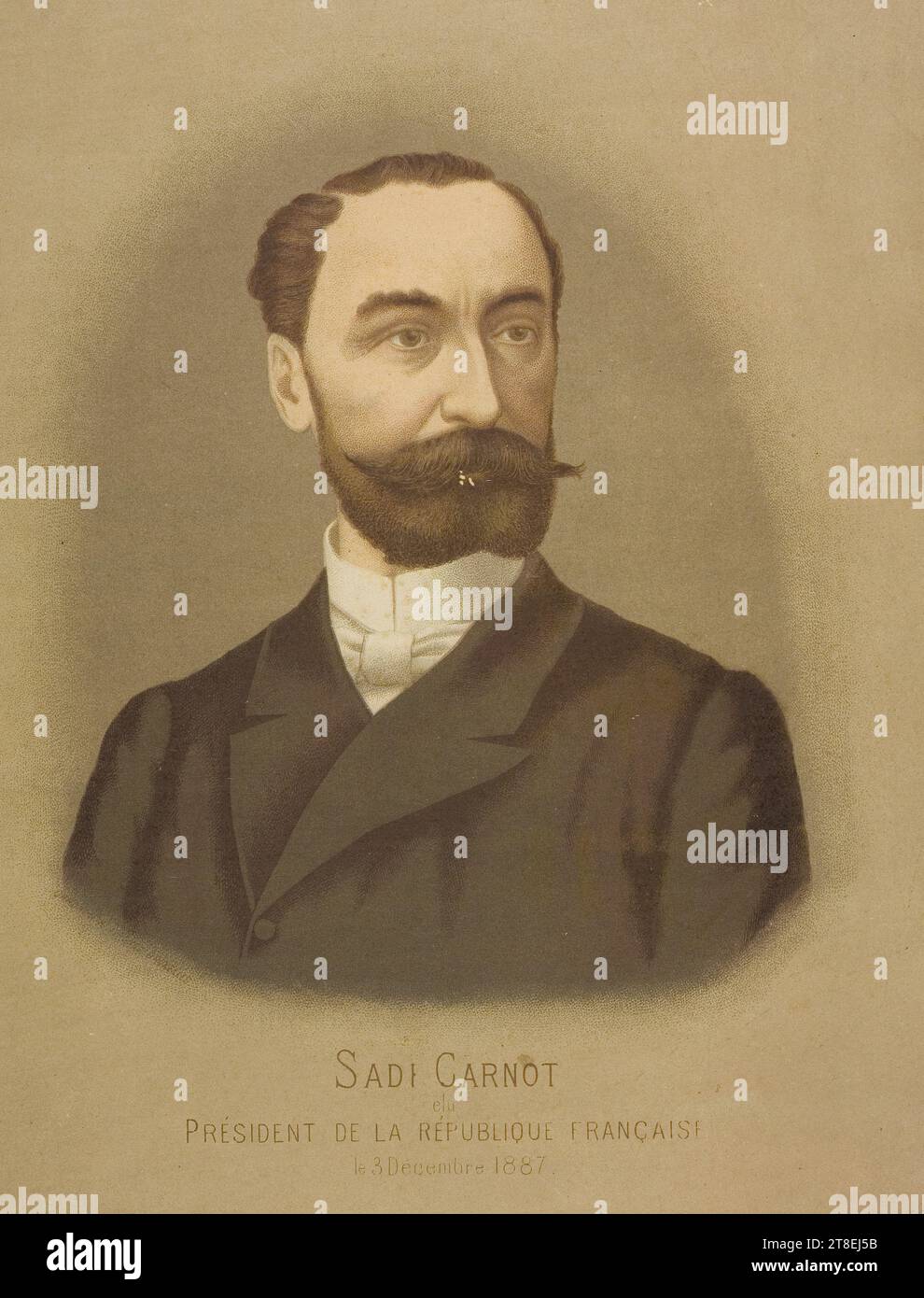 SADI CARNOT wurde am 3. Dezember 1887 zum PRÄSIDENTEN DER FRANZÖSISCHEN REPUBLIK gewählt Stockfoto
