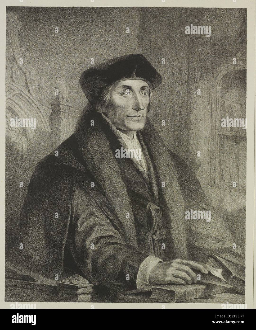 F.V.GOOR DEL. NED MAATSCH VAN SCHOONE KUNSTEN. ERASMUS Stockfoto