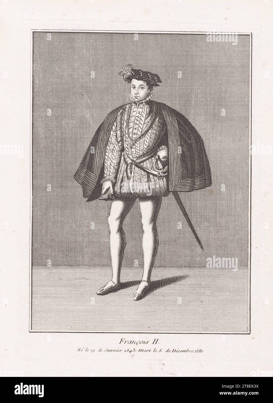 Francis II Geboren am 19. Januar 1543: Starb am 5. Vom Dezember 1560 Stockfoto