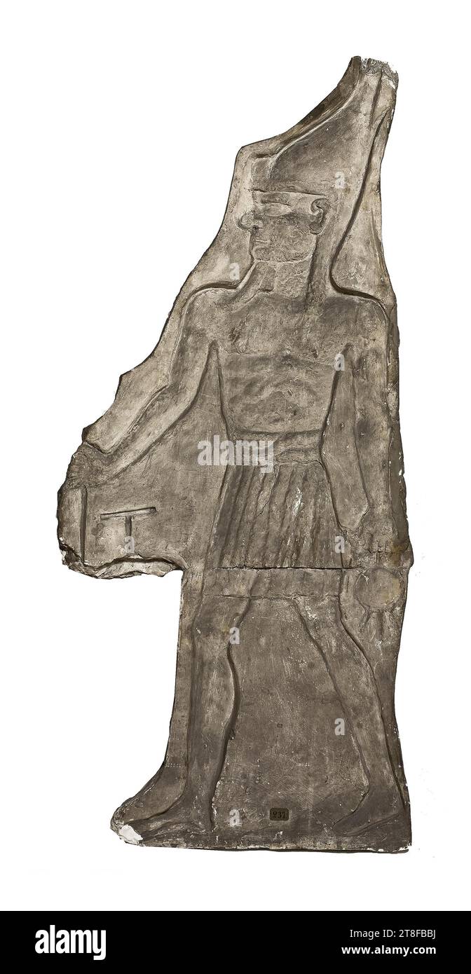 Atum, Skulptur, Relief, Guss, Höhe 126,5 cm, Breite 56,5 cm, Skulptur, römisch (753 v. Chr. - 476 Stockfoto