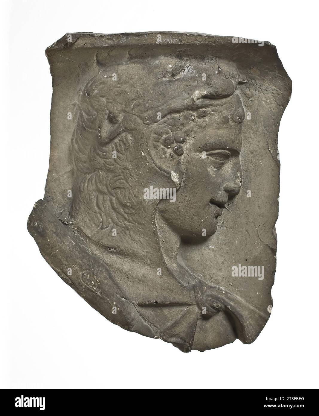 Hercules, Ca. 150, Skulptur, Relief, Guss, Höhe 12,9 cm, Breite 10,5 cm, Skulptur, römisch (753 v. Chr. - 476 Stockfoto