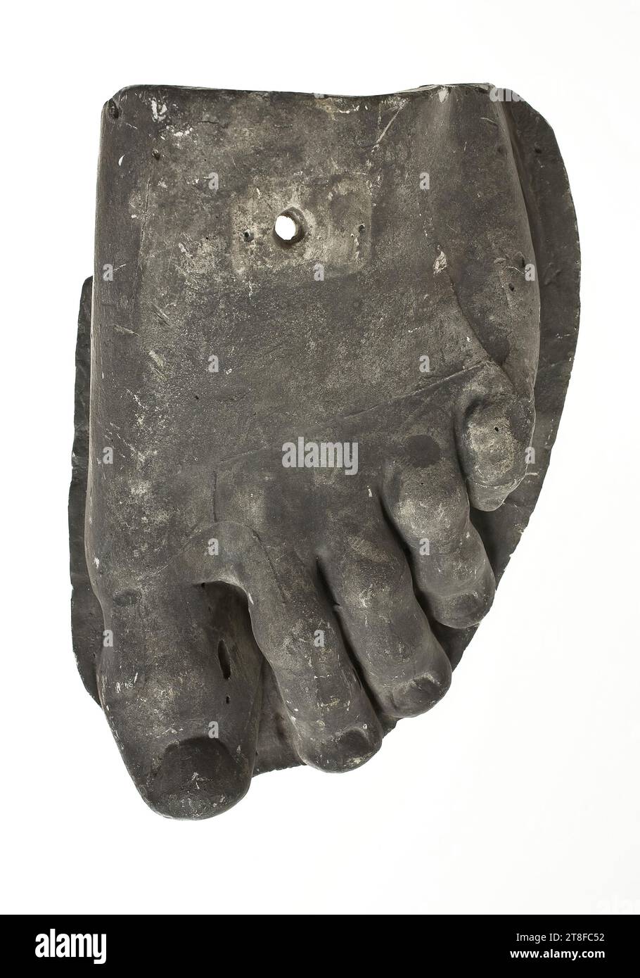 Linker Fuß des Discophorus, CA. 400 v. Chr., Skulptur, Statue, Guss, Höhe 7,8 cm, Skulptur, Griechisch (1050 v. Chr. - 31 v. Chr.) Stockfoto