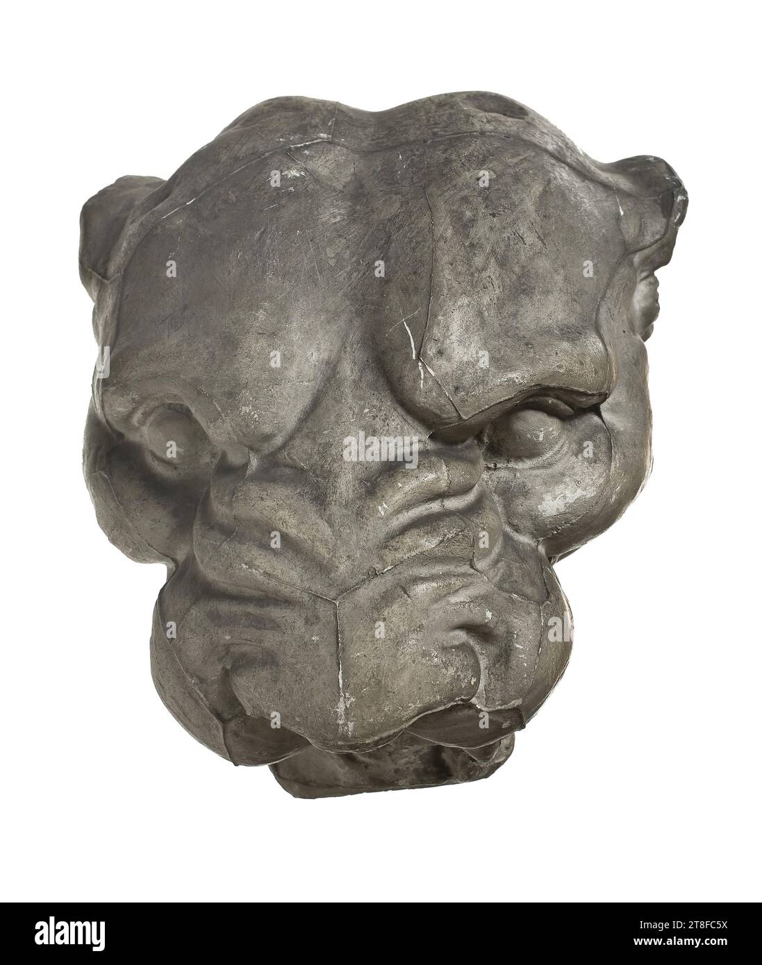 Kopf eines Panthers oder einer Löwin, 400 v. Chr. - 201 v. Chr., Skulptur, Kopf, Guss, Höhe 23,5 cm, Etruskerin (720 v. Chr. - 89) Stockfoto